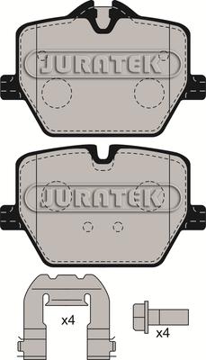 Juratek JCP8577 - Тормозные колодки, дисковые, комплект abcparts.ee