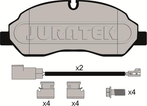 Juratek JCP8061 - Тормозные колодки, дисковые, комплект abcparts.ee