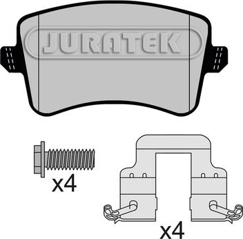 Juratek JCP8149 - Тормозные колодки, дисковые, комплект abcparts.ee