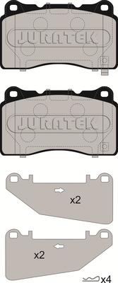 Juratek JCP8265 - Тормозные колодки, дисковые, комплект abcparts.ee