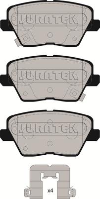 Juratek JCP8271 - Тормозные колодки, дисковые, комплект abcparts.ee