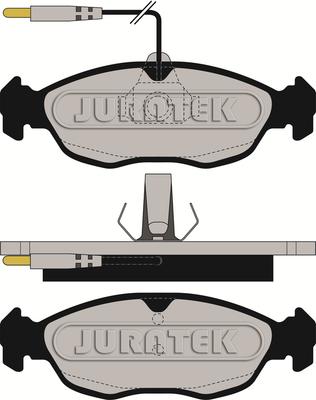 Juratek JCP876 - Тормозные колодки, дисковые, комплект abcparts.ee
