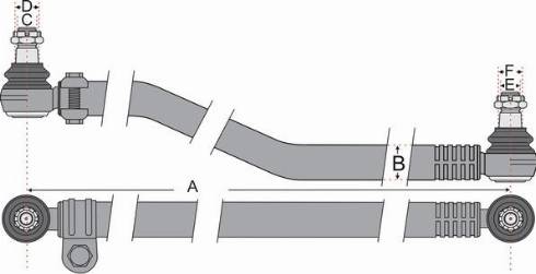 Juratek JSS1716A - Продольная рулевая штанга, тяга abcparts.ee