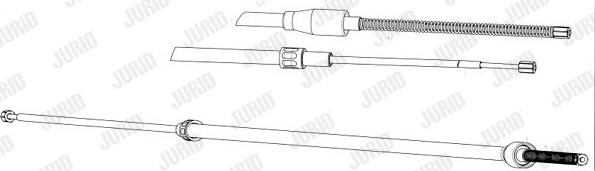 Jurid 433102J - Тросик, cтояночный тормоз abcparts.ee
