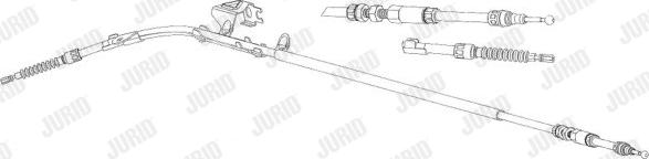 Jurid 432942J - Тросик, cтояночный тормоз abcparts.ee