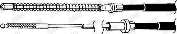 Jurid 432834J - Тросик, cтояночный тормоз abcparts.ee