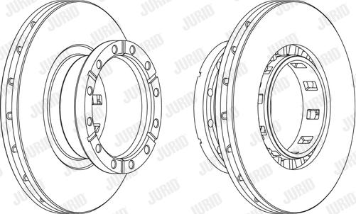Jurid 569161J - Тормозной диск abcparts.ee