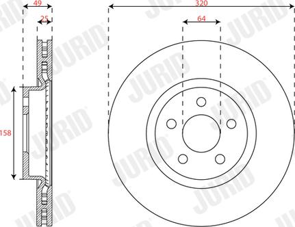 Jurid 563710JC - Тормозной диск abcparts.ee