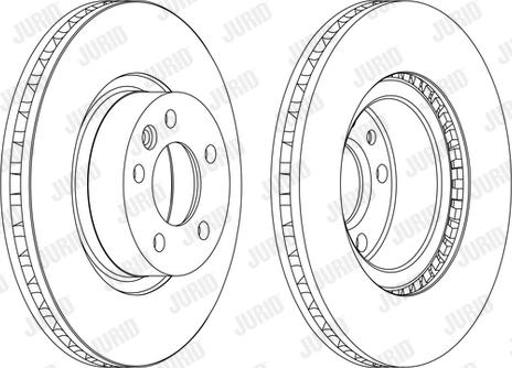 Jurid 562616JC - Тормозной диск abcparts.ee