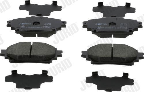 Jurid 574089J - Тормозные колодки, дисковые, комплект abcparts.ee