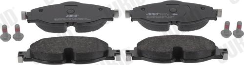Jurid 574075J - Тормозные колодки, дисковые, комплект abcparts.ee