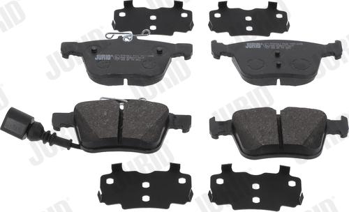 Jurid 574126J - Тормозные колодки, дисковые, комплект abcparts.ee
