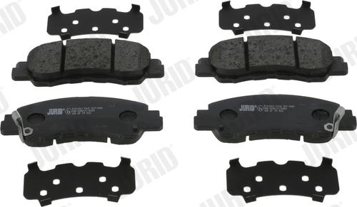 Jurid 574128J - Тормозные колодки, дисковые, комплект abcparts.ee