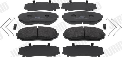 Jurid 574178J - Тормозные колодки, дисковые, комплект abcparts.ee