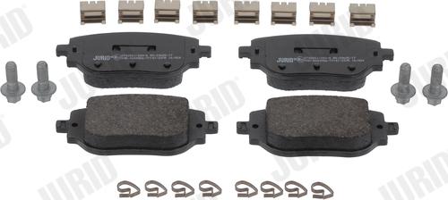 Jurid 574255J - Тормозные колодки, дисковые, комплект abcparts.ee