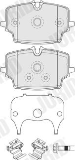 Jurid 574271J - Тормозные колодки, дисковые, комплект abcparts.ee
