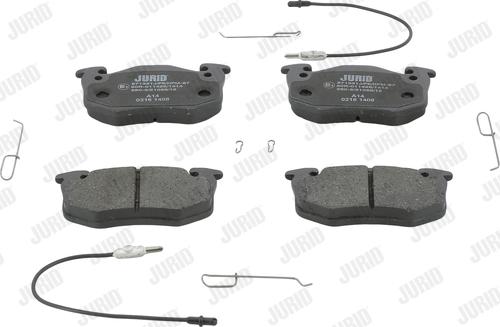 Jurid 571331J - Тормозные колодки, дисковые, комплект abcparts.ee