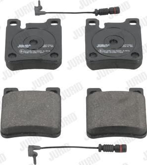Jurid 571722J - Тормозные колодки, дисковые, комплект abcparts.ee