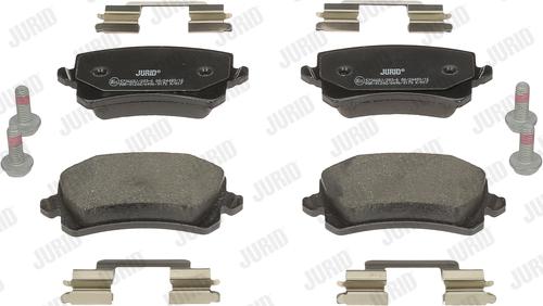 Jurid 573668J - Тормозные колодки, дисковые, комплект abcparts.ee