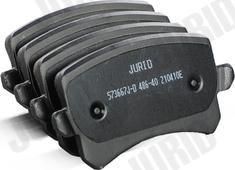 Jurid 573667J-D - Тормозные колодки, дисковые, комплект abcparts.ee