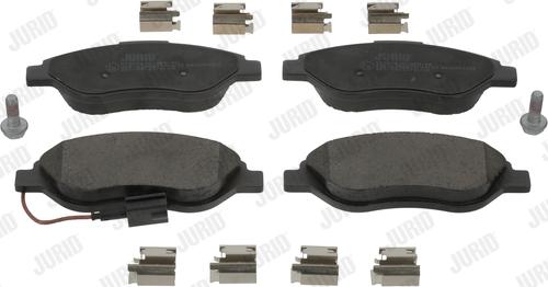 Jurid 573076JC - Тормозные колодки, дисковые, комплект abcparts.ee