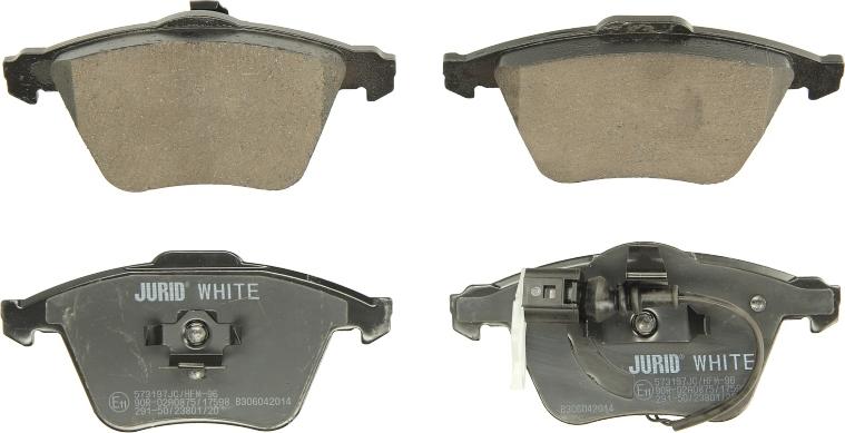 Jurid 573197JC - Тормозные колодки, дисковые, комплект abcparts.ee