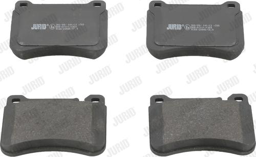 Jurid 573177J - Тормозные колодки, дисковые, комплект abcparts.ee