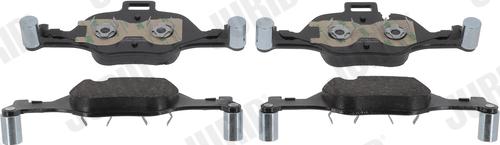 Jurid 573856J - Тормозные колодки, дисковые, комплект abcparts.ee