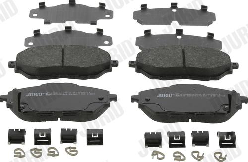 Jurid 573884J - Тормозные колодки, дисковые, комплект abcparts.ee
