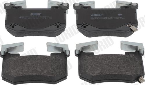 Jurid 573870J - Тормозные колодки, дисковые, комплект abcparts.ee