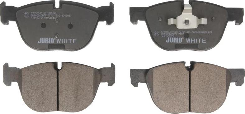 Jurid 573300JC - Тормозные колодки, дисковые, комплект abcparts.ee