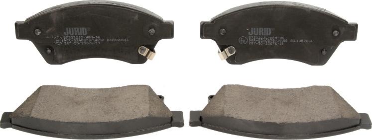 Jurid 573332JC - Тормозные колодки, дисковые, комплект abcparts.ee