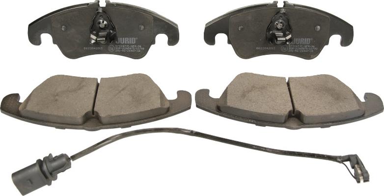 Jurid 573247JC - Тормозные колодки, дисковые, комплект abcparts.ee