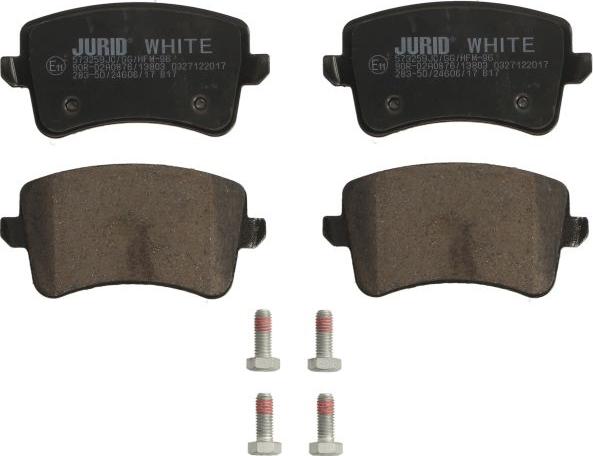 Jurid 573259JC - Тормозные колодки, дисковые, комплект abcparts.ee