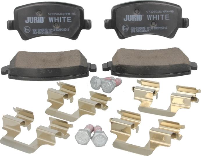 Jurid 573250JC - Тормозные колодки, дисковые, комплект abcparts.ee