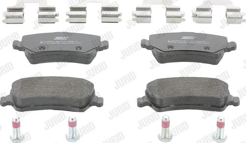 Jurid 573250J - Тормозные колодки, дисковые, комплект abcparts.ee