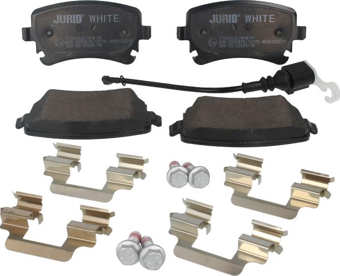 Jurid 573220JC - Тормозные колодки, дисковые, комплект abcparts.ee