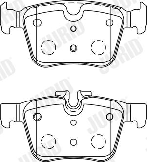 Jurid 573772J - Тормозные колодки, дисковые, комплект abcparts.ee