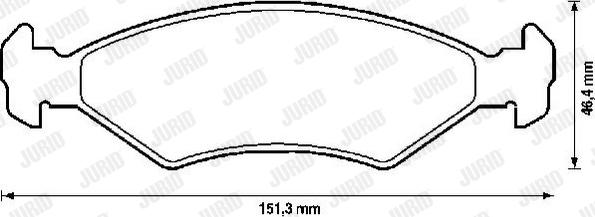 Jurid 572388J - Тормозные колодки, дисковые, комплект abcparts.ee