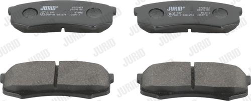 Jurid 572245J - Тормозные колодки, дисковые, комплект abcparts.ee