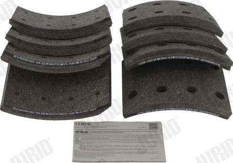 Jurid 1993401230 - Комплект тормозных башмаков, барабанные тормоза abcparts.ee