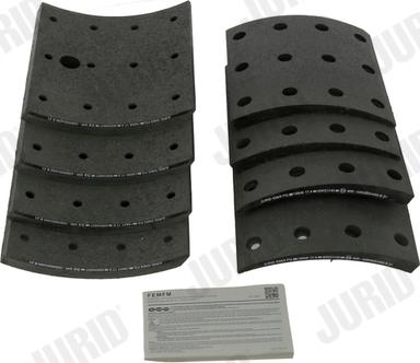 Jurid 1969905380 - Комплект тормозных башмаков, барабанные тормоза abcparts.ee