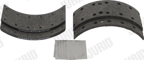 Jurid 1503005460 - Комплект тормозных башмаков, барабанные тормоза abcparts.ee
