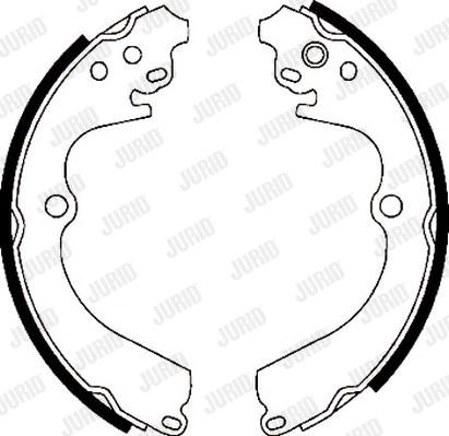 Jurid 361932J - Комплект тормозных колодок, барабанные abcparts.ee
