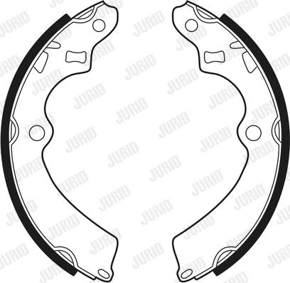 Jurid 361443J - Комплект тормозных колодок, барабанные abcparts.ee
