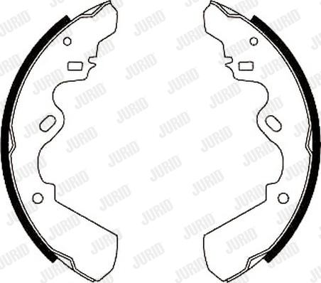 Jurid 361395J - Комплект тормозных колодок, барабанные abcparts.ee