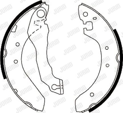 Jurid 361315J - Комплект тормозных колодок, барабанные abcparts.ee