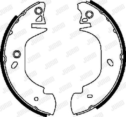 Jurid 362301J - Комплект тормозных колодок, барабанные abcparts.ee