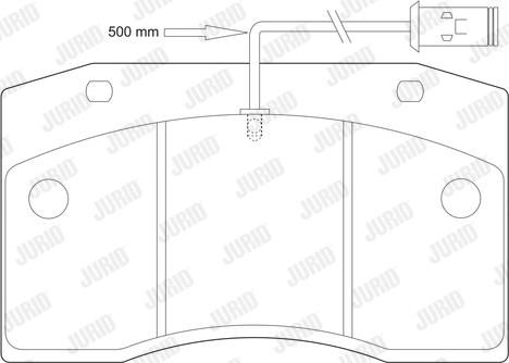 Jurid 2907509561 - Тормозные колодки, дисковые, комплект abcparts.ee