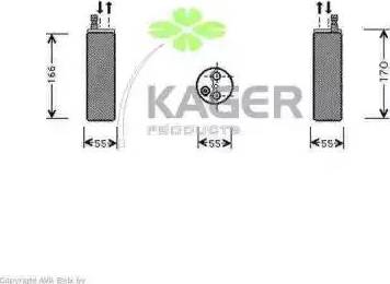 Kager 945285 - Осушитель, кондиционер abcparts.ee